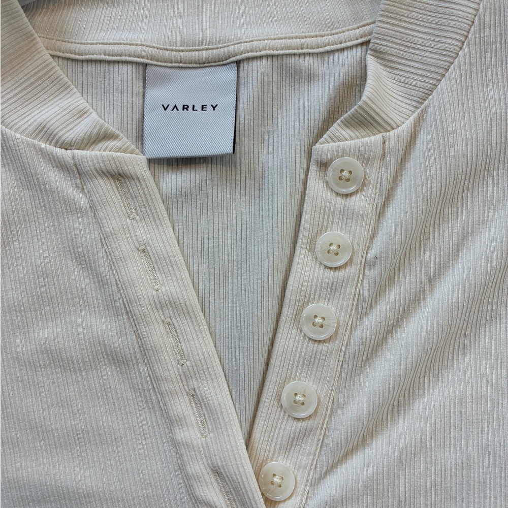 Varley blouse in cream - brand new never worn size S
